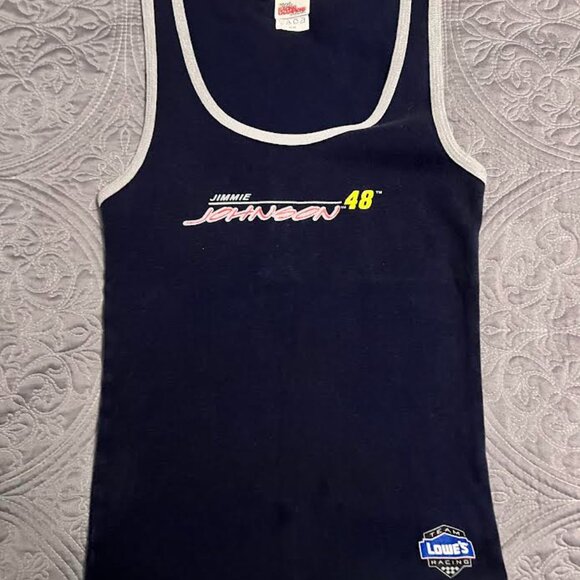 Jimmie Johnson "Racing Champions Apparel" Women's Tank / Navy & Grey / Size: M - Picture 1 of 8